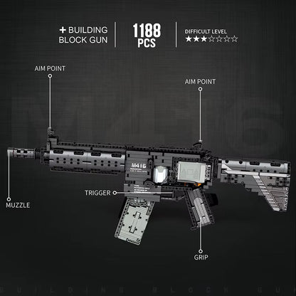 SET BRICKGUN : M416 (1188 PIÉCES)
